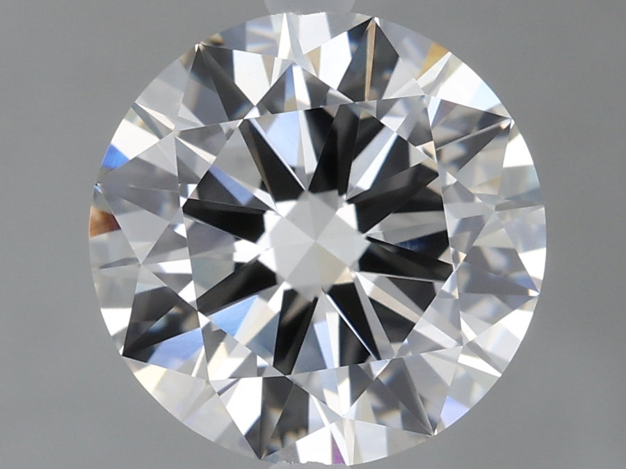 2.01 carat round F VVS2 IGI certified lab grown diamond