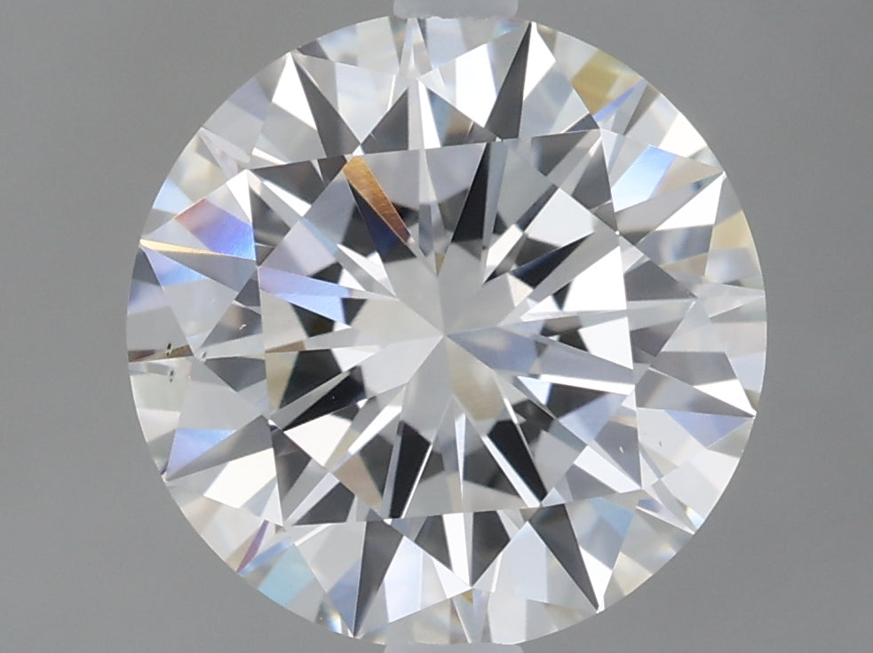 2.01 carat round E VS2 IGI certified lab grown diamond