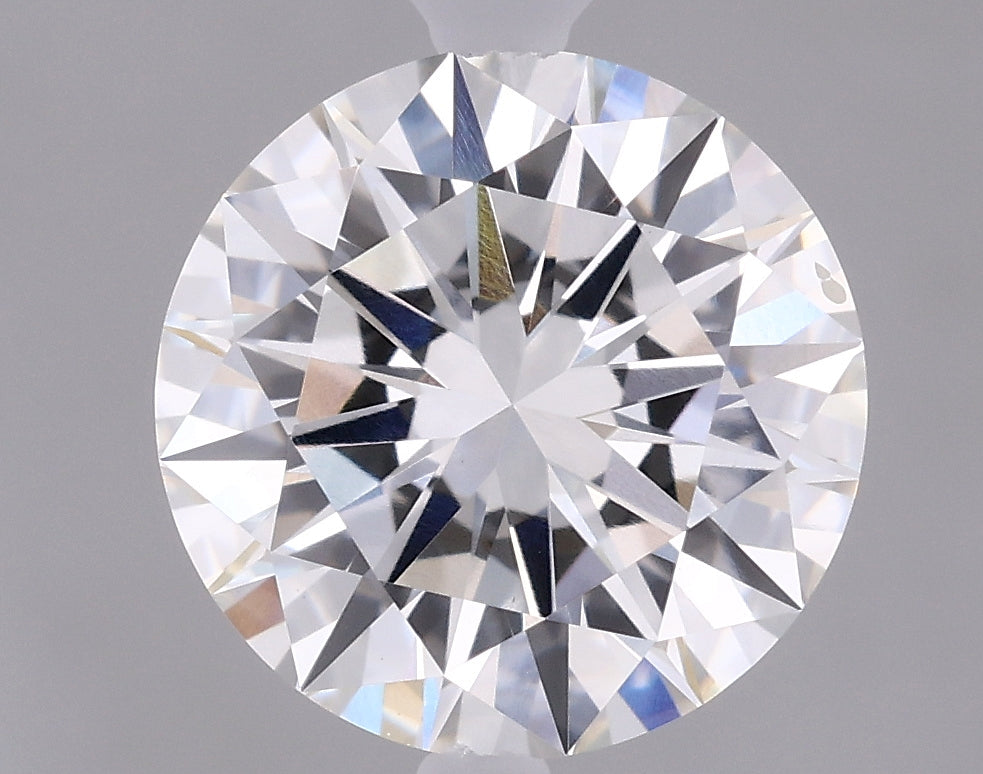 2.06 carat round F VS2 IGI certified lab grown diamond