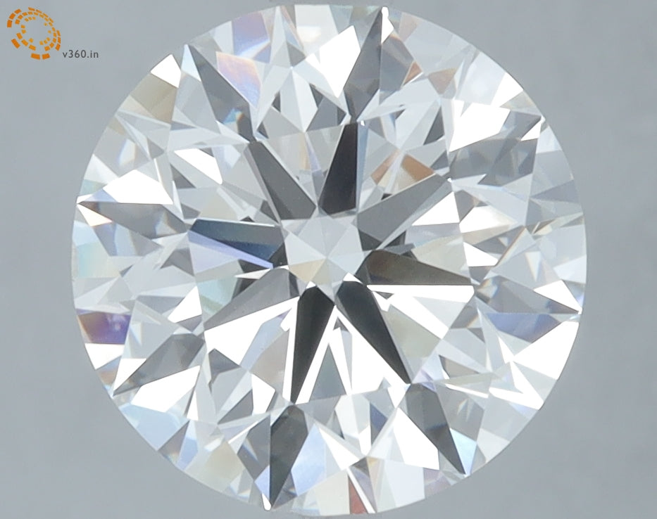 4.00 carat round F VS2 IGI certified lab grown diamond