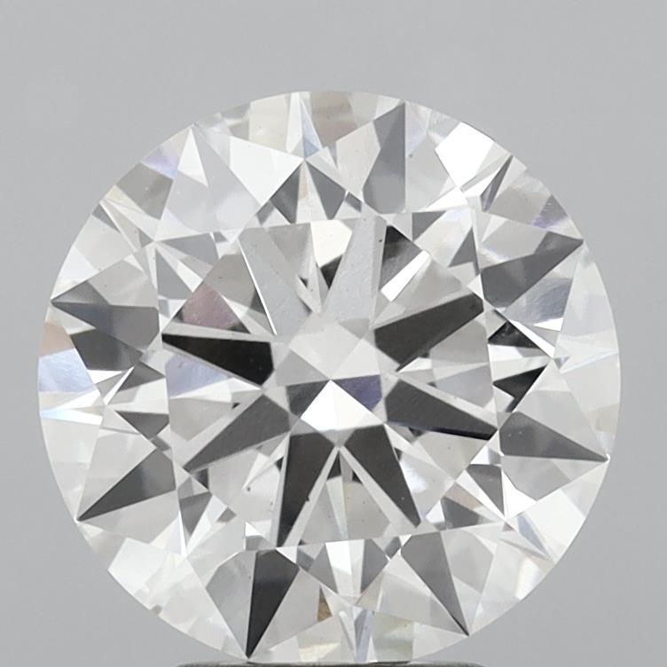 4.05 carat round F VS2 IGI certified lab grown diamond