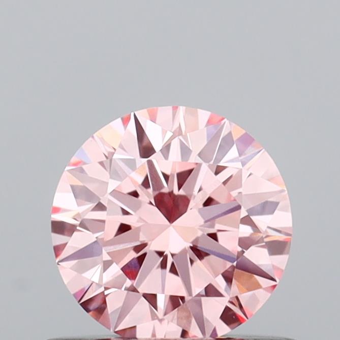 0.54 carat round Fancy Vivid Pink VVS1 IGI certified lab grown diamond