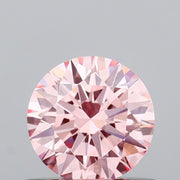 0.54 carat round Fancy Vivid Pink VVS1 IGI certified lab grown diamond