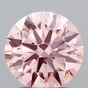 2.04 carat round Fancy Vivid Pink VVS2 IGI certified lab grown diamond