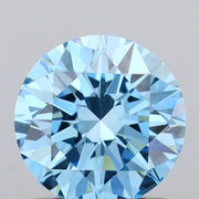 1.06 carat round Fancy Vivid Blue VS1 IGI certified lab grown diamond
