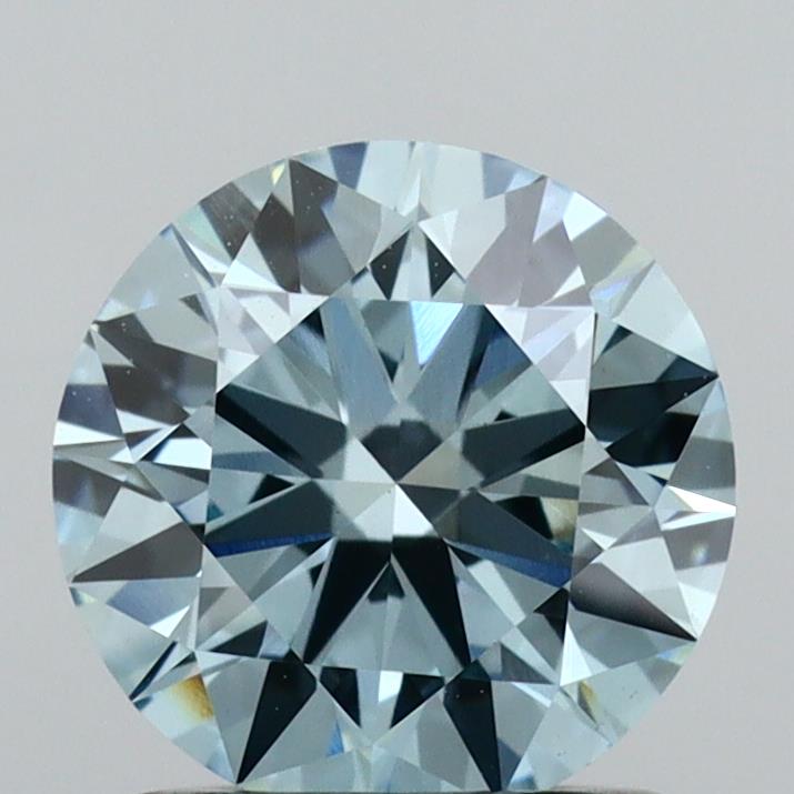 1.04 carat round Fancy Vivid Blue VS1 IGI certified lab grown diamond
