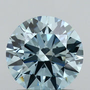 1.04 carat round Fancy Vivid Blue VS1 IGI certified lab grown diamond