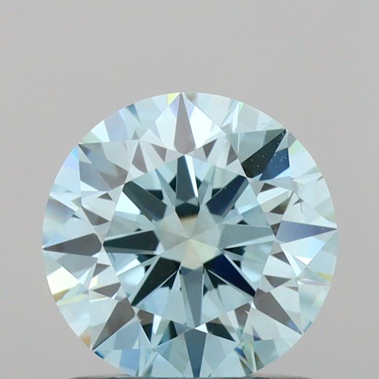 1.03 carat round Fancy Vivid Blue VS1 IGI certified lab grown diamond