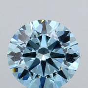 1.31 carat round Fancy Vivid Blue VVS2 IGI certified lab grown diamond