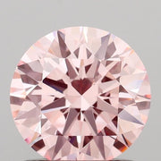 1.09 carat round Fancy Intense Pink VVS2 IGI certified lab grown diamond