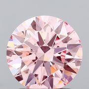 1.51 carat round Fancy Vivid Pink VS2 IGI certified lab grown diamond