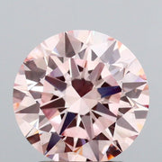 2.01 carat round Fancy Intense Pink VVS2 IGI certified lab grown diamond