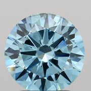 2.01 carat round Fancy Vivid Blue SI1 IGI certified lab grown diamond