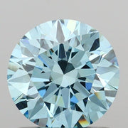 1.02 carat round Fancy Intense Blue VVS2 IGI certified lab grown diamond