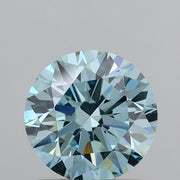 1.01 carat round Fancy Vivid Blue SI1 IGI certified lab grown diamond