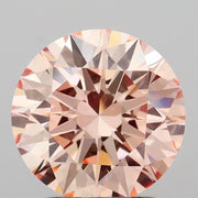 2.06 carat round Fancy Intense Pink VVS2 IGI certified lab grown diamond