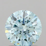1.10 carat round Fancy Vivid Blue VVS2 IGI certified lab grown diamond