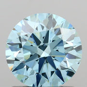 1.00 carat round Fancy Vivid Blue VS1 IGI certified lab grown diamond