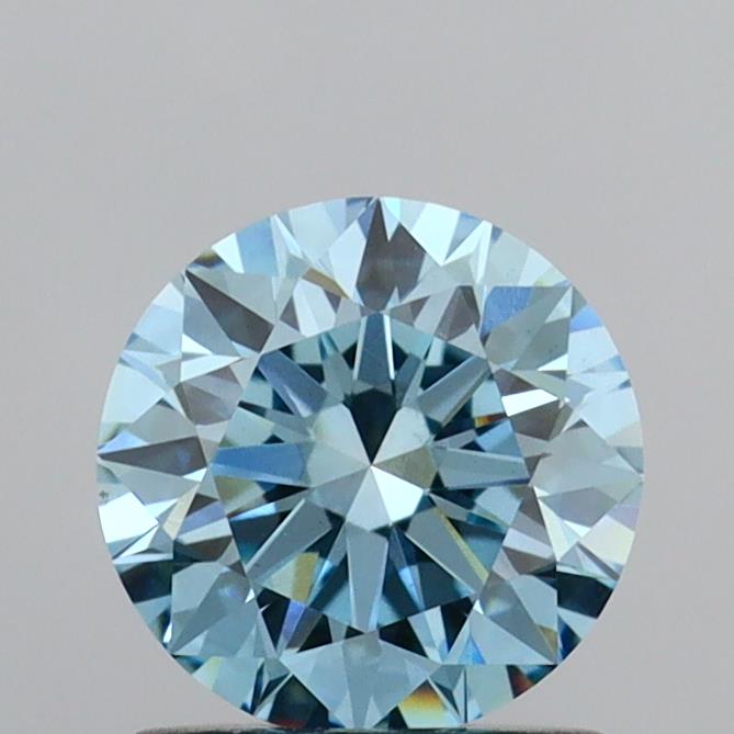 1.05 carat round Fancy Vivid Blue VS1 IGI certified lab grown diamond