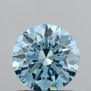 1.05 carat round Fancy Vivid Blue VS1 IGI certified lab grown diamond