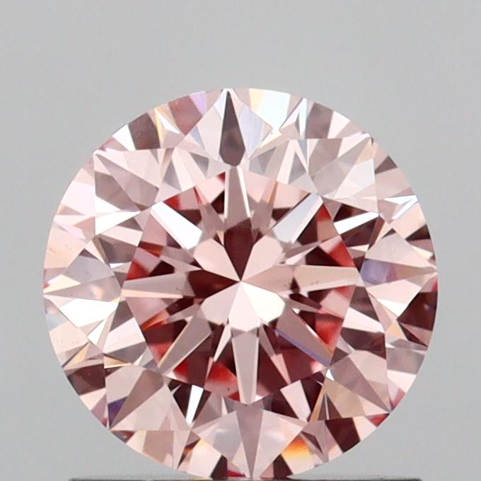 1.07 carat round Fancy Intense Pink VS1 IGI certified lab grown diamond