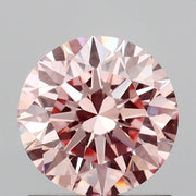 1.07 carat round Fancy Intense Pink VS1 IGI certified lab grown diamond