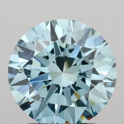 2.00 carat round Fancy Vivid Blue VVS2 IGI certified lab grown diamond