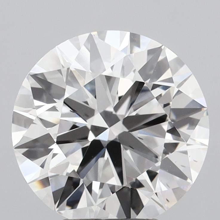 4.05 carat round F VS2 IGI certified lab grown diamond