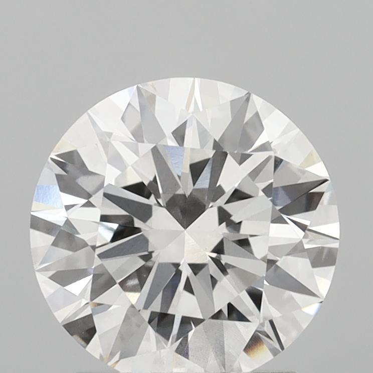 2.07 carat round F VVS2 IGI certified lab grown diamond