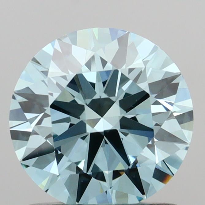 1.05 carat round Fancy Vivid Blue VVS2 IGI certified lab grown diamond