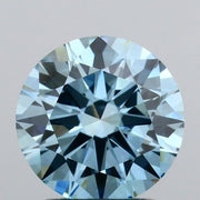 1.80 carat round Fancy Vivid Blue VVS2 IGI certified lab grown diamond
