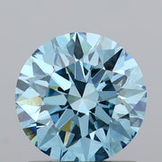 1.02 carat round Fancy Vivid Blue VS1 IGI certified lab grown diamond