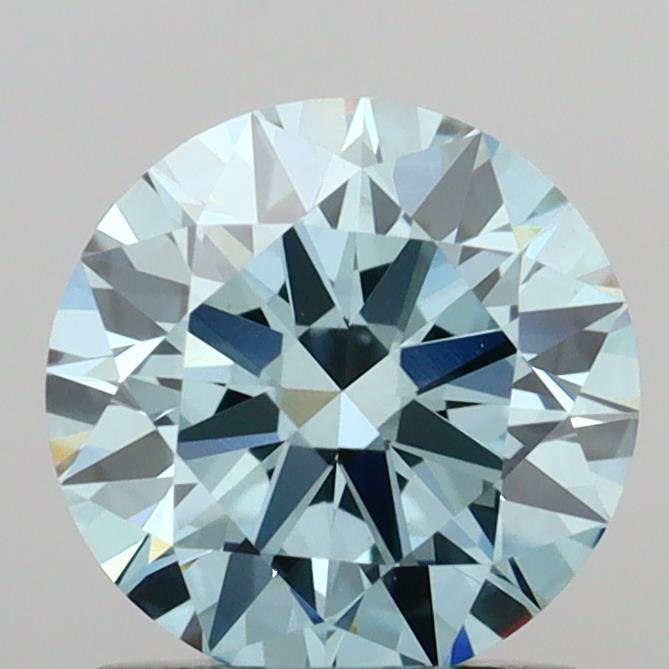 1.03 carat round Fancy Intense Blue VVS2 IGI certified lab grown diamond