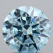 2.02 carat round Fancy Vivid Blue SI1 IGI certified lab grown diamond