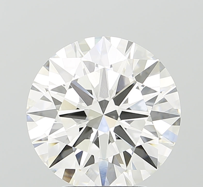 4.04 carat round F VVS2 IGI certified lab grown diamond