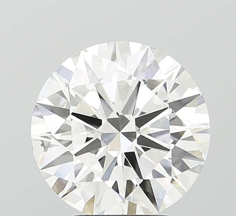 4.03 carat round F VVS2 IGI certified lab grown diamond