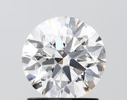 1.26 carat round F VVS1 IGI certified lab grown diamond
