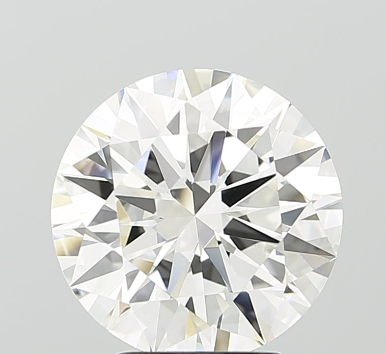 4.03 carat round F VVS2 IGI certified lab grown diamond