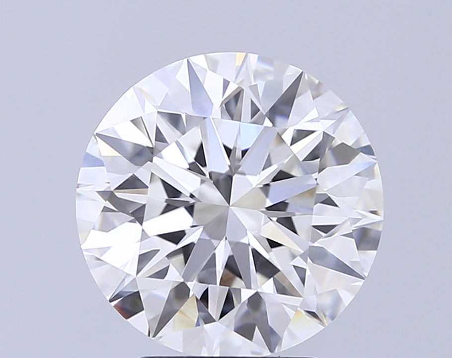 4.08 carat round F VVS2 IGI certified lab grown diamond