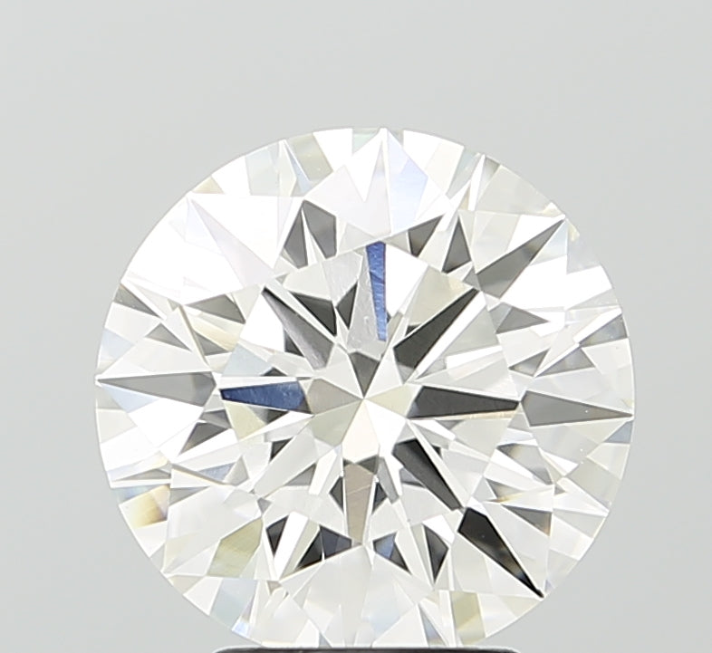 4.05 carat round F VVS2 IGI certified lab grown diamond